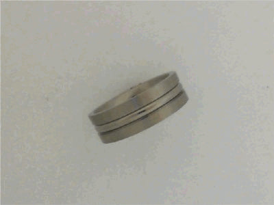 Grooved Gold Wedding Band