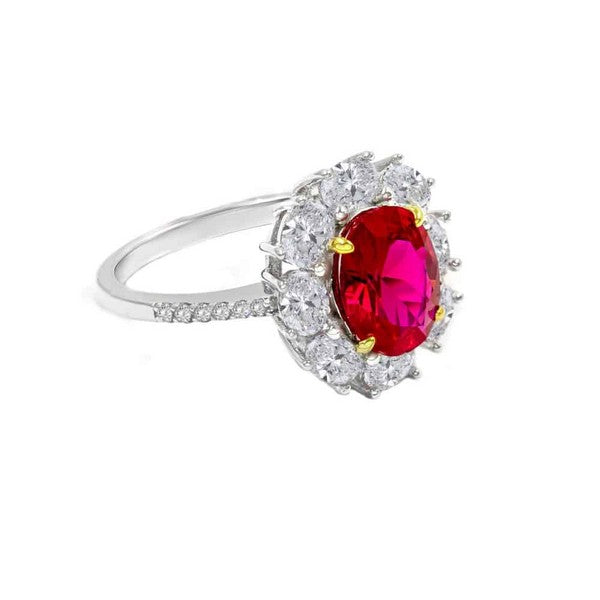 Victoria 13 Ring Ruby Red