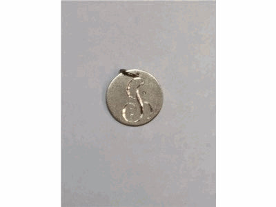 Sterling Silver Pendant Monogram - G